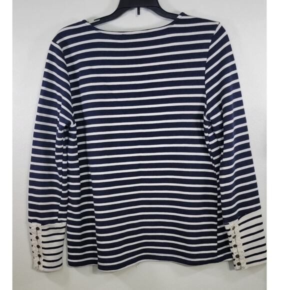 Anthropologie Doe & Rae Shirt Womens Medium Ruffled Sleeves Boho Cottagecore - Picture 4 of 9